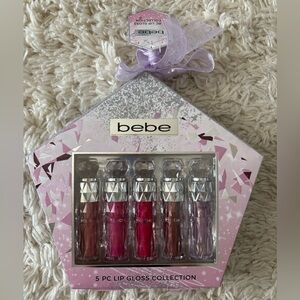 NWT Bebe 5-Piece Lip Gloss Collection